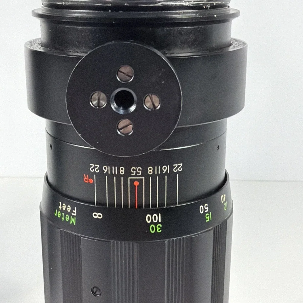 Soligor Auto 300mm f/5.5 Telephoto Lens M42 w/ Adapter & Leather Case